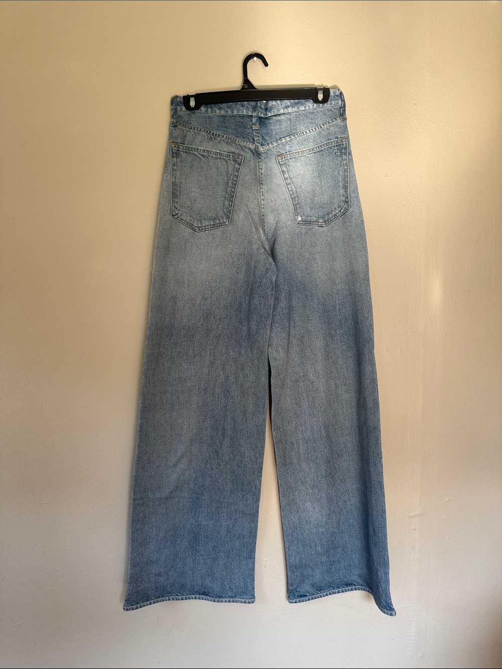 NWT rag & bone Sophie Wide-Leg Miramar terry Raily Jeans 25 - Picture 7 of 8